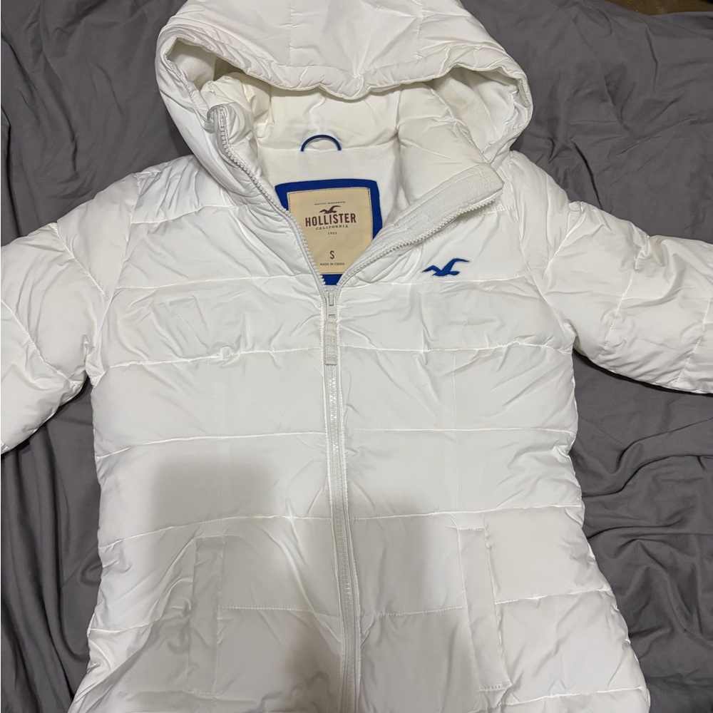 Hollister Ivory Quilted Jacket